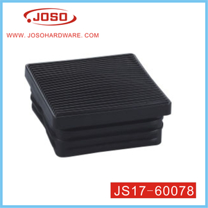 Sujetador ajustable cuadrado de plástico de 60X60 mm de herrajes para muebles para patas de mesa