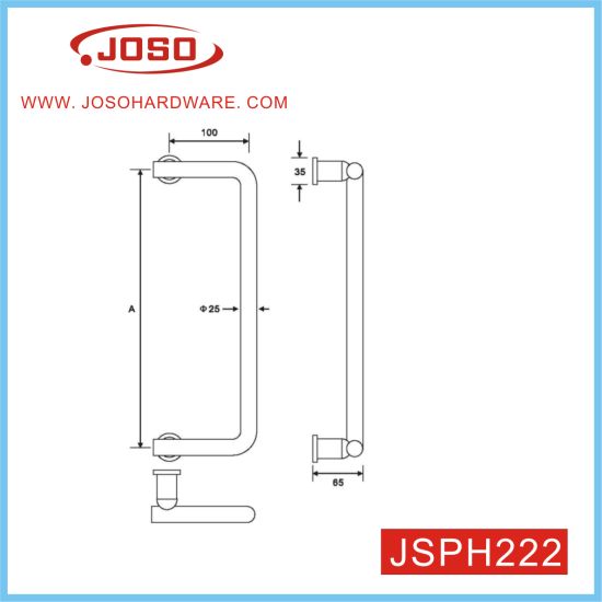 Manija de muebles curvos de accesorios de puerta para puerta exterior